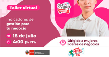 Taller online "Indicadores de gestión para las mype" de PRODUCE