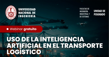  Webinar online "Uso de la inteligencia artificial en el transporte logistico" de la UNI