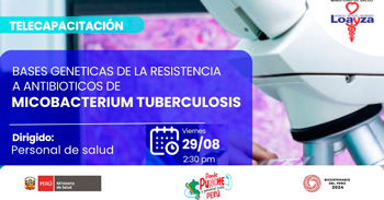 Capacitación online gratis "Bases genéticas de la resistencia a antibióticos de micobacterium tuberculosis"
