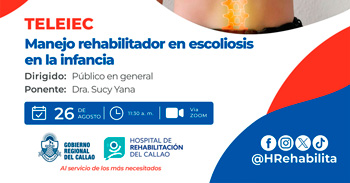 Capacitación virtual  "Manejo rehabilitador en escoliosis en la infancia"