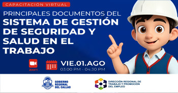  Capacitación online "Principales Documentos del Sistema de Gestión de Seguridad y Salud en el Trabajo" 