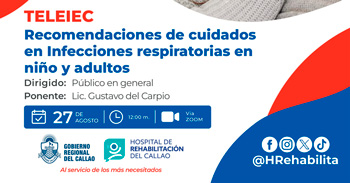  Capacitación virtual  "Recomendaciones de cuidados en infecciones respiratorias en niños y adultos"