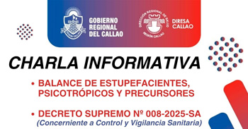  Charla presencial "Balance de estupefacientes, psicotrópicos y precursores" del Gobierno Regional del Callao