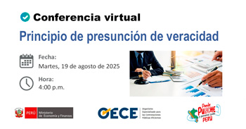  Conferencia online gratis "Principio de presunción de veracidad" del OECE