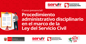  Curso Presencial gratis "PAD en el Marco de la Ley del Servicio Civil" del ENAP