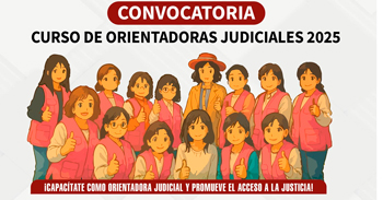  Curso semipresencial "Orientadora Judicial 2025" de la Corte Superior de Justicia de Piura