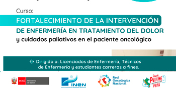  Curso "Fortalecimiento de la intervención de enfermería en el tratamiento del dolor