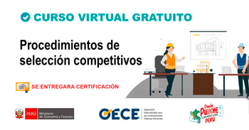  Curso online gratis "Procedimientos de selección competitivos" del OECE
