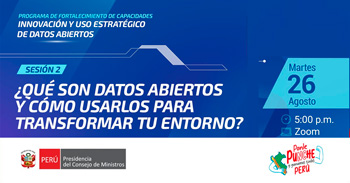  Evento online  ¿Qué son los datos abiertos y cómo usarlos para transformar tu entorno?