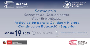  Seminario "Sistemas de Gestión como Pilar Estratégico: Articulación para la Calidad y Mejora..."