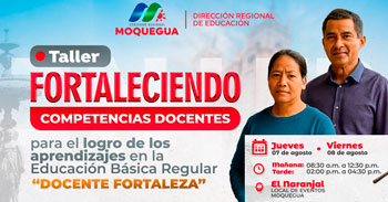 Taller presencial "Fortaleciendo Competencias Docentes para el Logro de los Aprendizajes en la Educación"