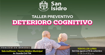 Taller preventivo "Deterioro Cognitivo" de la Municipalidad de San Isidro