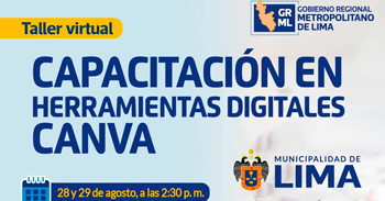  Taller online "Herramientas digitales CANVA" 