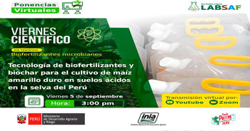  Capacitación "Tecnología de biofertilizantes y biochar para el cultivo de maíz amarillo duro..." 