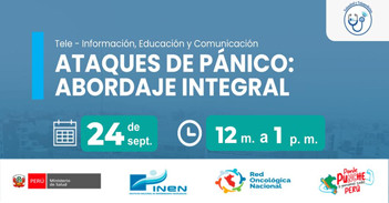 Capacitación online "Ataques de pánico: Abordaje integral" del INEN