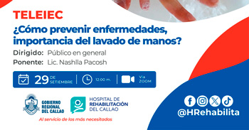  Capacitación virtual  "¿Cómo prevenir enfermedades, importancia del lavado de manos?"