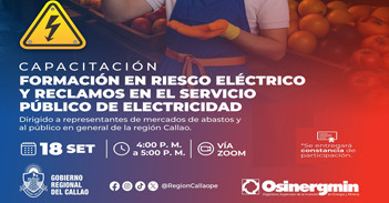  Capacitación online "Formación en Riesgo Eléctrico y Reclamos en el Servicio Público de Electricidad"  