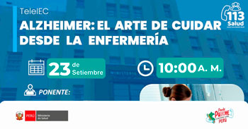  Capacitación online gratis "Alzheimer: El arte de cuidar desde la enfermería" del MINSA