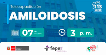  Capacitación online gratis "Amiloidosis"  del MINSA