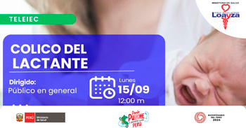  Capacitación online gratis "Colico del lactante" del Hospital Nacional Arzobispo Loayza