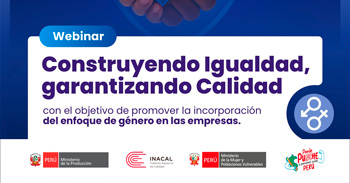  Capacitación online gratis "Construyendo Igualdad, garantizando calidad" del MIMP 