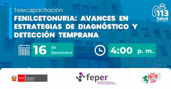  Capacitación online gratis "Fenilcetonuria: avances en estrategias de diagnóstico y detección temprana"