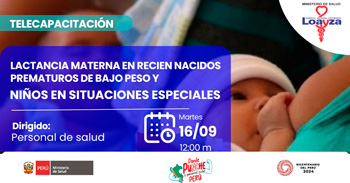  Capacitación online gratis Lactancia materna en recien nacidos prematuros de bajo peso y niños en situaciones especiales