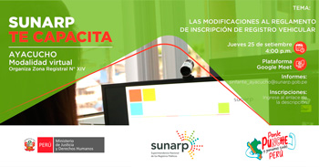 Capacitación online gratis "Las modificaciones al reglamento de inscripción al registro vehicular"