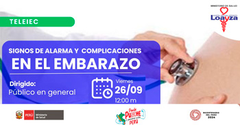  Capacitación online gratis "Signos de alarma y complicaciones en el embarazo" 