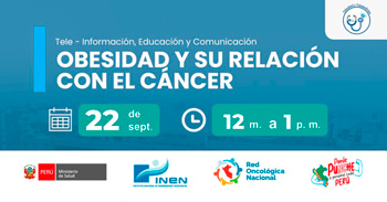 Capacitación online gratis sobre "Obesidad y su relación con el cáncer" del INEN