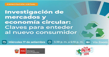  Capacitación online "Investigación de mercados y economía circular: Claves para entender al nuevo consumidor"