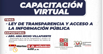  Capacitación online  "Ley de Transparencia y Acceso a la Información Pública"