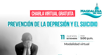Charla online gratis "Prevención de la depresión y el suicidio" de la Municipalidad de Magdalena del Mar