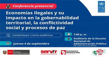  Conferencia "Economías ilegales y su impacto en la gobernabilidad territorial, la conflictividad social..." 