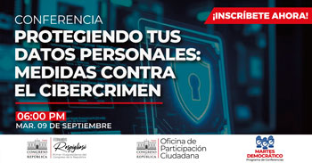  Conferencia "Protegiendo tus datos personales: medidas contra el cibercrimen"  