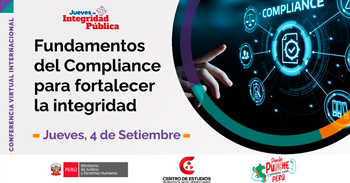  Conferencia online "Fundamentos del Compliance para fortalecer la integridad" del MINJUSDH
