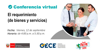  Conferencia online gratis "El requerimiento (de bienes y servicios)" del OECE