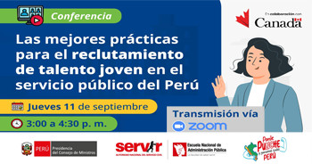  Conferencia online "Las mejores prácticas para el reclutamiento de talento joven en el servicio público" 