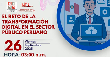  Conferencia online "El reto de la transformación digital en el sector público peruano"