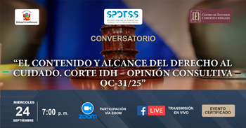  Conversatorio online El contenido y alcance del derecho al cuidado. Corte IDH – Opinión Consultiva OC-31/25