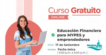  Curso online gratis "Educación Financiera para MYPES y emprendedore" de la Municipalidad de Magdalena del Mar
