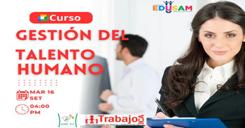  Curso online gratis "Gestión del Talento Humano" de la DRTPE Ica