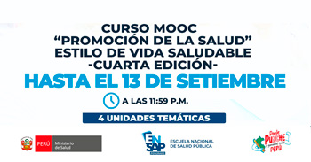  Curso online gratis de "Promoción de la Salud: Estilo de Vida Saludable" de la ENSAP