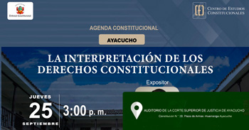  Evento presencial "La interpretación de los derechos constitucionales" del CEC