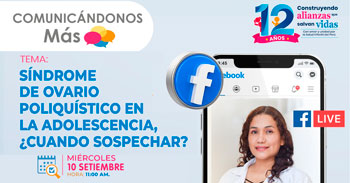 Evento online gratis "Síndrome de ovarios poliquísticos en la adolescencia, ¿Cuándo sospechar?" del INSNSB