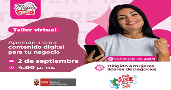  Taller online "Aprende a crear contenido digital para tu negocio" de PRODUCE