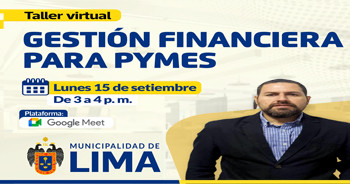  Taller online gratis "Gestión financiera para Pymes" del Desarrollo Económico MML
