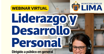  Webinar online gratis "Liderazgo y Desarrollo Personal" de la MUNICIPALIDAD DE LIMA
