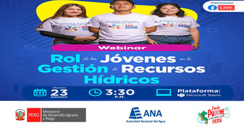 Webinar online Rol de los Jóvenes en la Gestión de Recursos Hídricos de la Autoridad Nacional del Agua