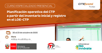  Capacitación presencial Planificación operativa del CTP a partir del inventario inicialy registro en el LOE-CTP